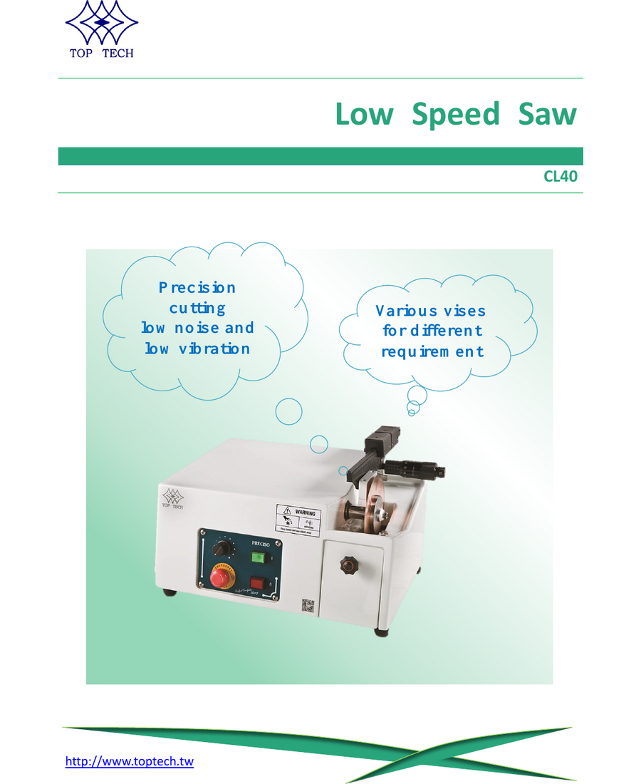 Preciso Cl40 Low Speed Saw