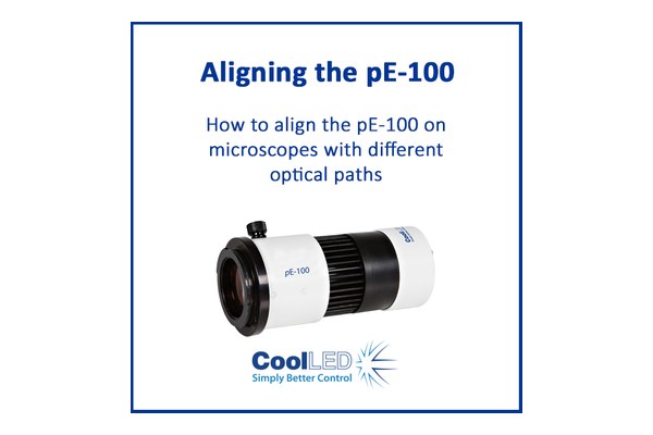 Aligning the CoolLED pE-100