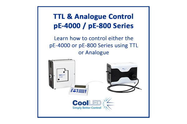 Analogue & TTL control for pE-4000 and pE-800 Series