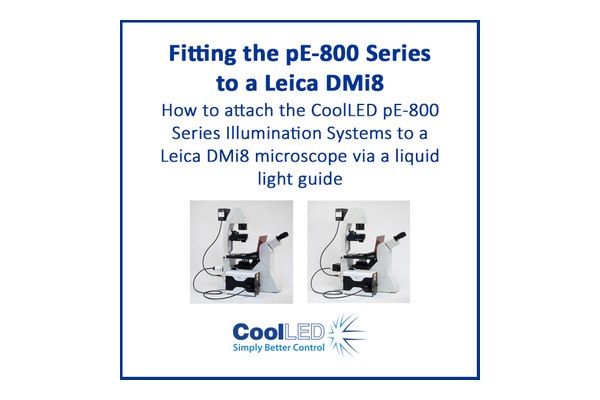 Fitting pE-800 Series to a Leica DMi8