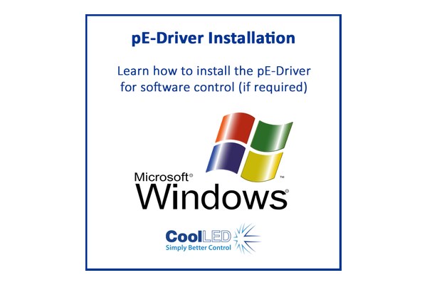 Installing the CoolLED pE-Driver