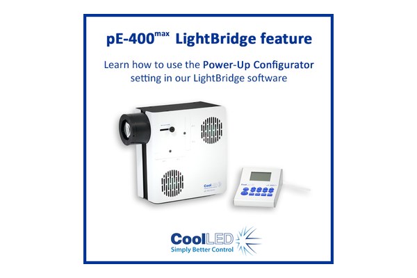 pE-400max LightBridge Power-Up Configurator