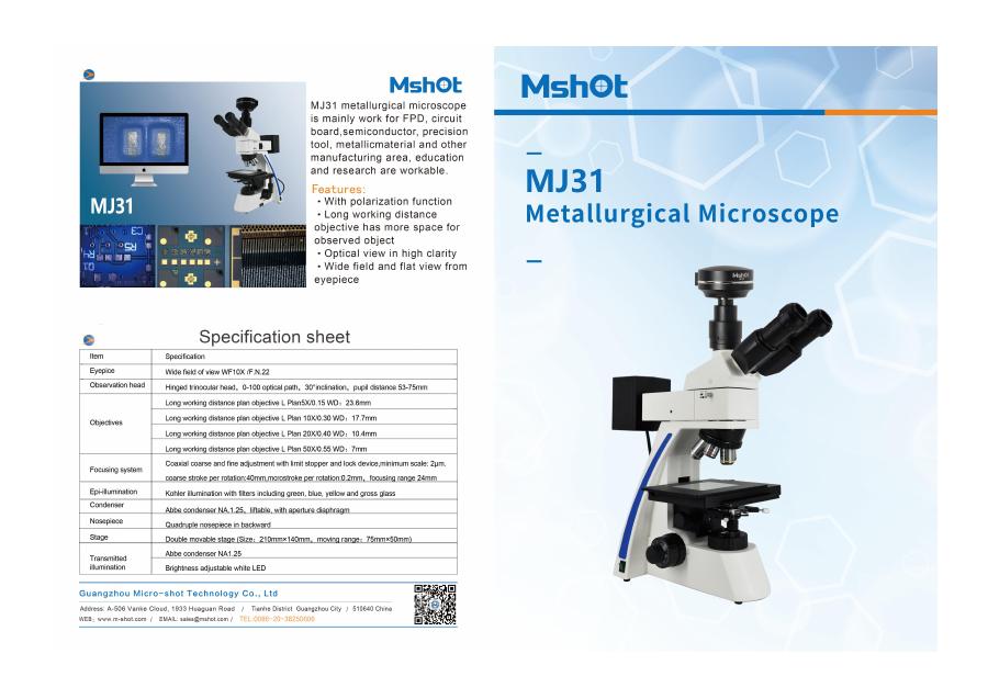 Metallurgical Microscope Mj31