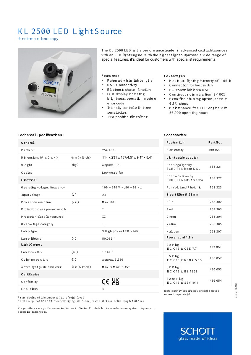 Kl 2500 Led