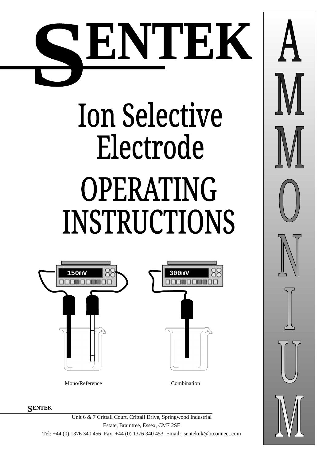 Ammonium Ion Selective Electrode