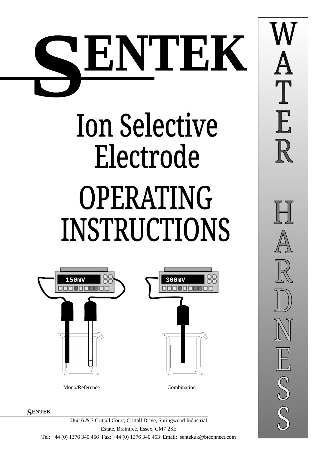 Water Hardness Ion Selective Electrode