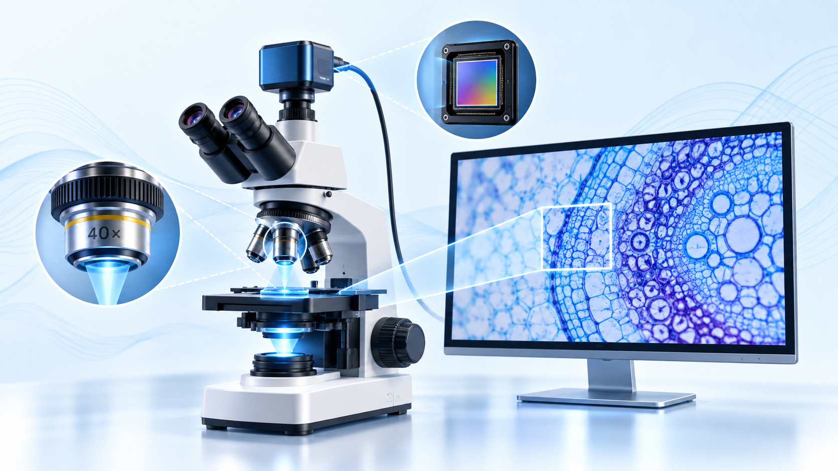 Compound Microscope Magnification Calculator