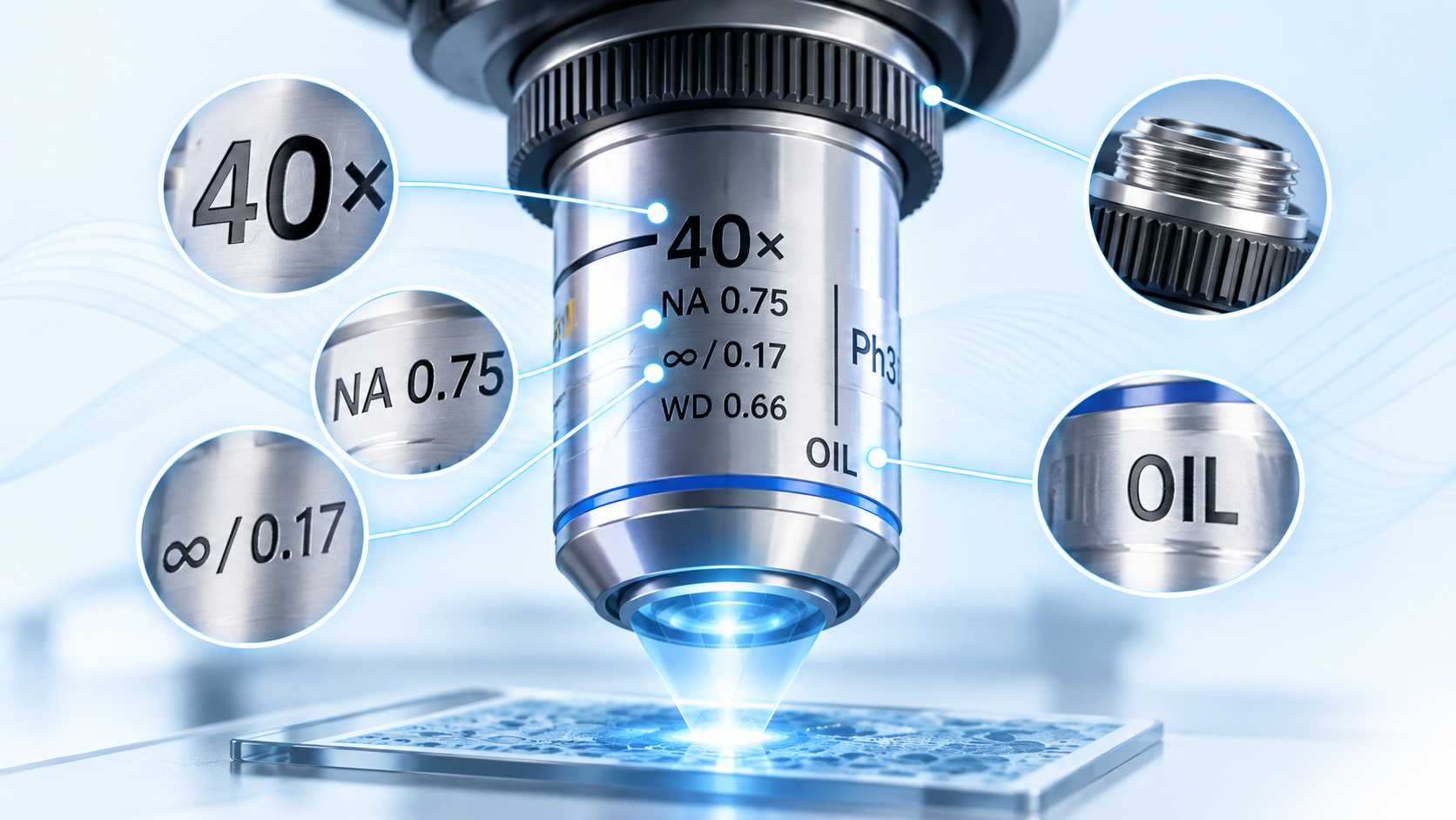 Microscope Objective Markings Explained